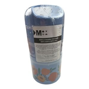 Mytagalongs Food Stacking Container Blue With Peach Design
